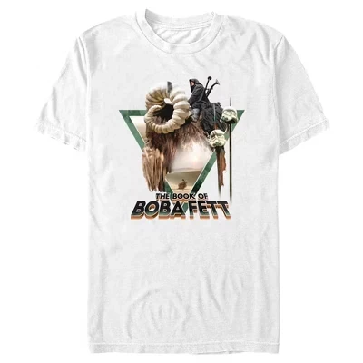Мужская футболка The Book of Boba Fett Bantha Ride Boba, белая