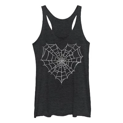 Женская спортивная майка Lost Gods Halloween Heart Spider Web Racerback на бретелях