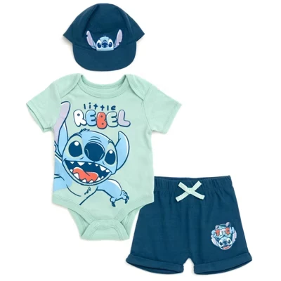 Боди Pixar Baby, шорты и бейсболка, комплект одежды из 3 предметов от новорожденного до младенца