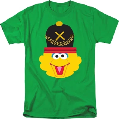 Мужская футболка Sesame Street Big Bird, зеленая
