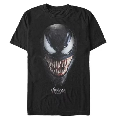 Мужская футболка Marvel Venom Film All Smiles, черная