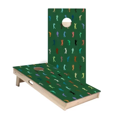 Доски для гольфа Cornhole Boards | Включает в себя (2) доски, дополнительные сумки и аксессуары, чехол и подсветку