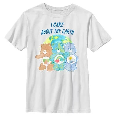 Футболка для мальчиков Care Bears «Земля», белая