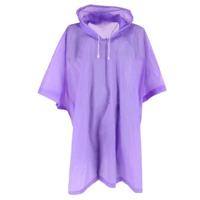 Waterproof Reusable Rain Pullover by Wootie purple