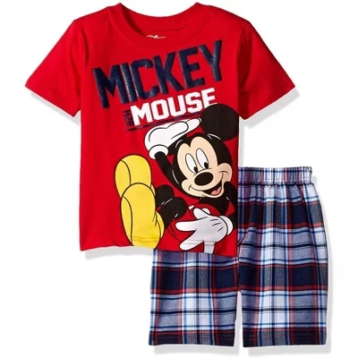 Мальчиковый комплект Disney с принтом Mickey Mouse и Simba, красный