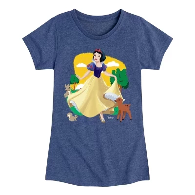 Детская футболка Disney Princess Белоснежка, темно-синяя