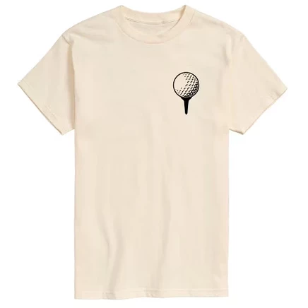 Мужская футболка Instant Message Golf Ball On Tee, кремовая