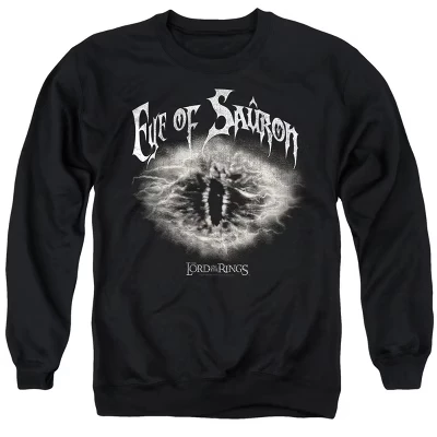 Мужская толстовка The Eye of Sauron с круглым вырезом горловины, черная