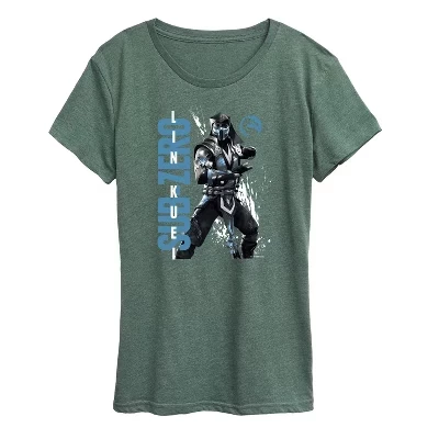 Женская футболка Sub Zero Lin Kuei с коротким рукавом и рисунком heather juniper