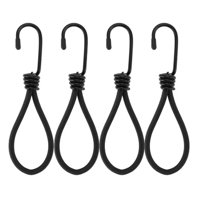 Крючки Unique Bargains для шнуров, 4 шт., черные