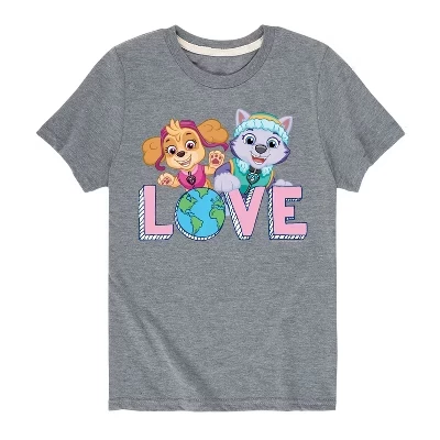Детская футболка Paw Patrol Love Earth, меланж-серый