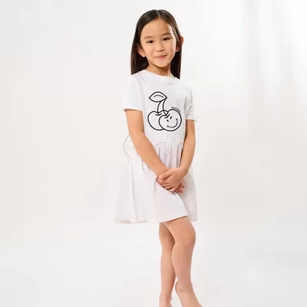 Детское платье The Juniper Shop SmileyWorld, белое