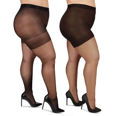 Женские колготки MeMoi curvy sheer с кубинским каблуком