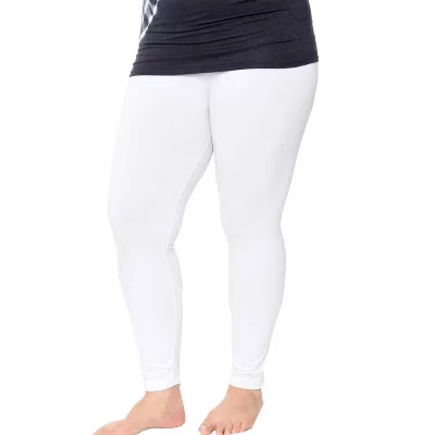 Женские леггинсы White Mark One Size Fits Most Plus, белые