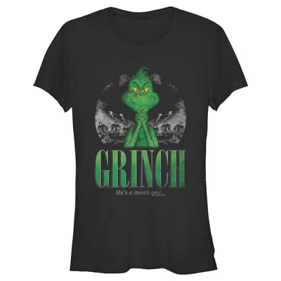 Женская футболка The Grinch «Ты злодей», черная