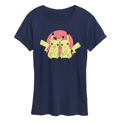 Женская футболка Pokemon Pikachu In Circle, синяя