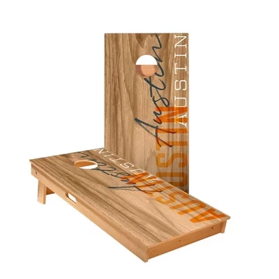 Доски для игр Austin Gameday Cornhole Boards | Включают в себя (2) доски, дополнительные сумки и аксессуары, чехол и подсветку