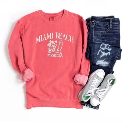 Женский свитшот Simply Sage Market Miami Beach, арбузный
