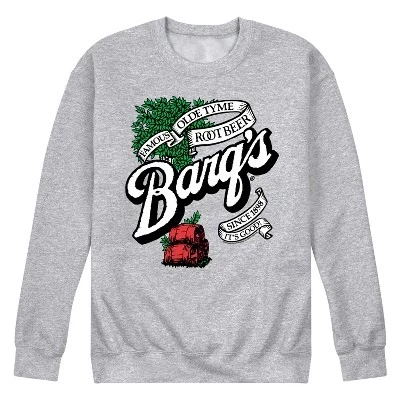 Мужская флисовая толстовка с графическим логотипом Barq's athletic heather