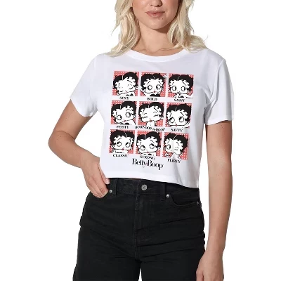 Женский кроп-топ Betty Boop Moods, белый