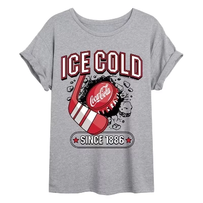 Женская футболка с объемным рисунком Coca-Cola Ice Cold Hockey для хоккея на льду