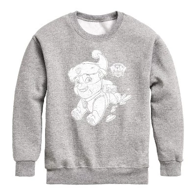 Для мальчиков - Щенячий патруль - щебень шляпу Санта графический с длинным рукавом флисовая толстовка спортивный вереск