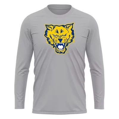 Мужской лонгслив NCAA Fort Valley State, серый меланж