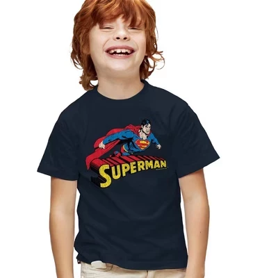 Футболка для мальчиков DC Comics Superman Flying, синяя