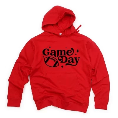 Женская толстовка с капюшоном Game Day Stars красного цвета