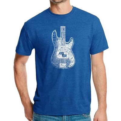 Бас-гитара - мужская футболка премиум-класса Blend Word Art T-Shirt royal
