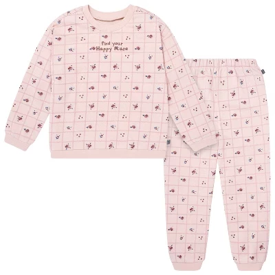 Комплект для девочек gerber из 2 предметов, розовый