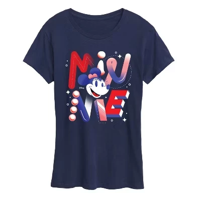 Женская футболка Disney Minnie Word Art, синяя