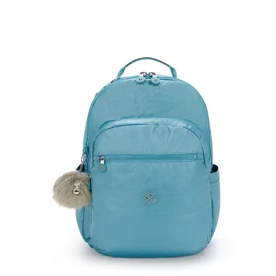 Рюкзак Kipling Seoul для ноутбука 15″, бирюзовый