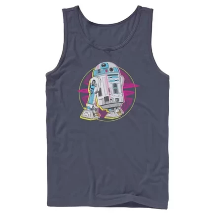 Мужская майка Star Wars R2‑D2 Retro Vibes, темно-синяя
