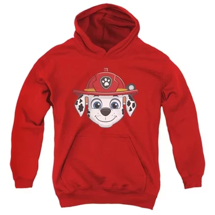 Толстовка для мальчиков Paw Patrol Marshall с капюшоном, красная