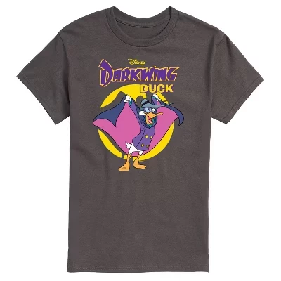 Мужская футболка с коротким рукавом Darkwing Duck и графическим рисунком цвета древесного угля