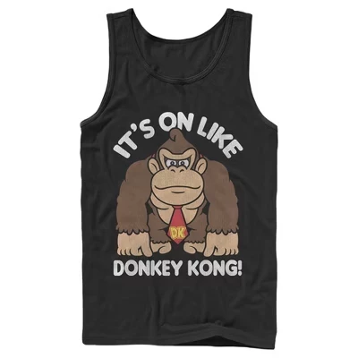 Мужская майка Nintendo Donkey Kong, черная