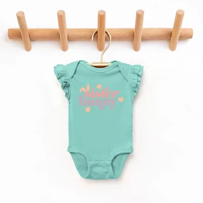 Боди с развевающимися рукавами Sister Bunny Baby из морской пены