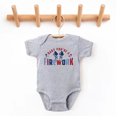 Боди для младенцев The Juniper Shop Firework Stars, серое