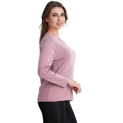 Женская футболка Wear Sierra с вырезом-лодочкой, розовая