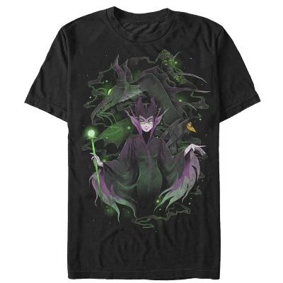 Мужская футболка Sleeping Beauty Maleficent, черная