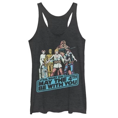 Женская майка с классическим принтом May the Fourth Racerback