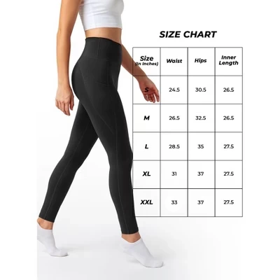 Женские леггинсы Lux Decor Apparel High Waist с карманами, черные