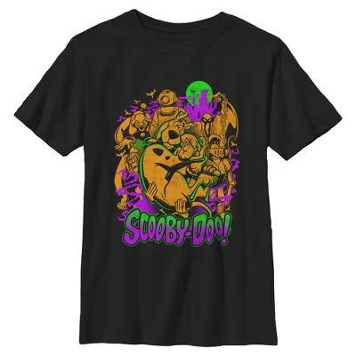 Футболка для мальчиков Scooby Doo Mystery Duo vs Monsters черная