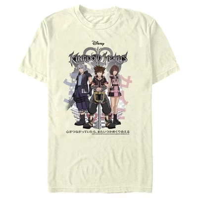 Мужская футболка Kingdom Hearts 3 Hero Group Shot, бежевая
