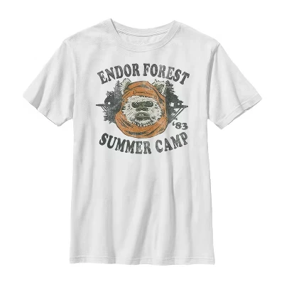 Футболка для мальчиков Star Wars Ewok, белая