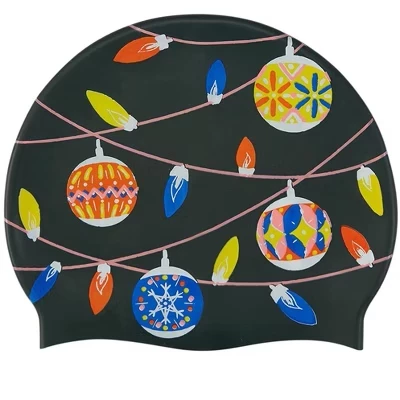 Силиконовая шапочка для плавания Holiday Lights ограниченной серии, зеленая