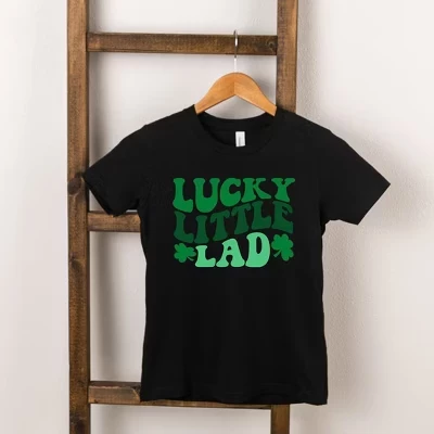 Детская футболка The Juniper Shop Lucky Lad, черная