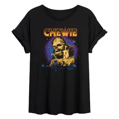 Женская футболка с объемным рисунком Chewie Hair Metal, цвет черный