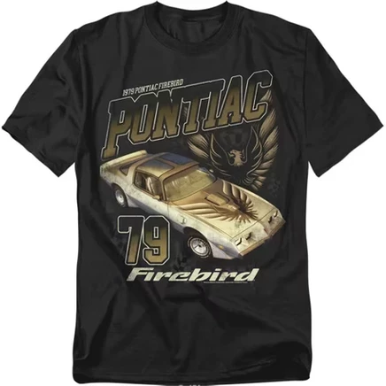 Мужская футболка Chevrolet Pontiac Firebird Racer, черная